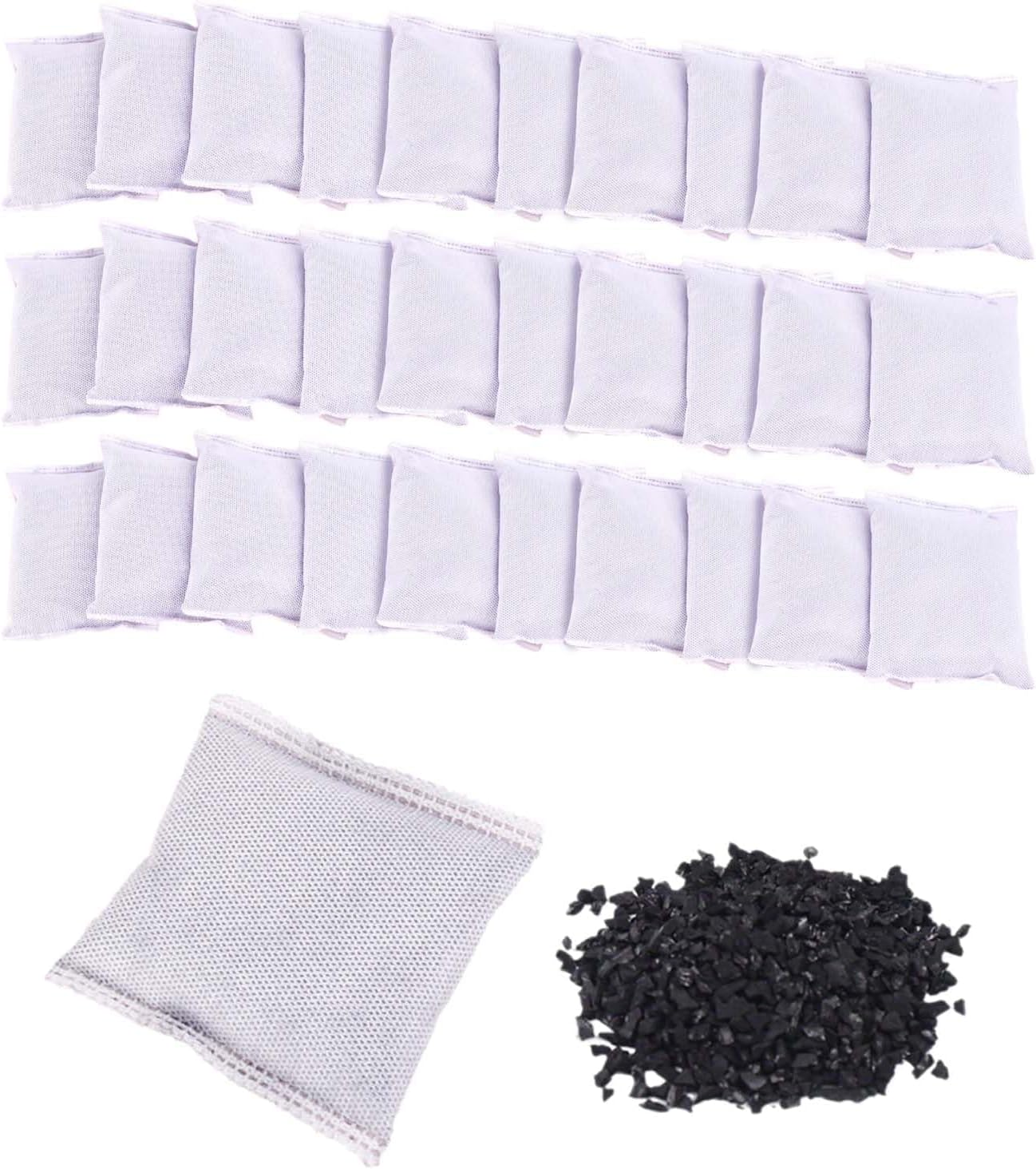 30 Stück Kohlefilter für Wasserdestilliergerät, 10g Destillierfilter aus Aktivkohle, Aktivkohle-Destilliergerät, Wasserfilter, Destillationsfilter, Aktivkohle, für Destilliergeräte