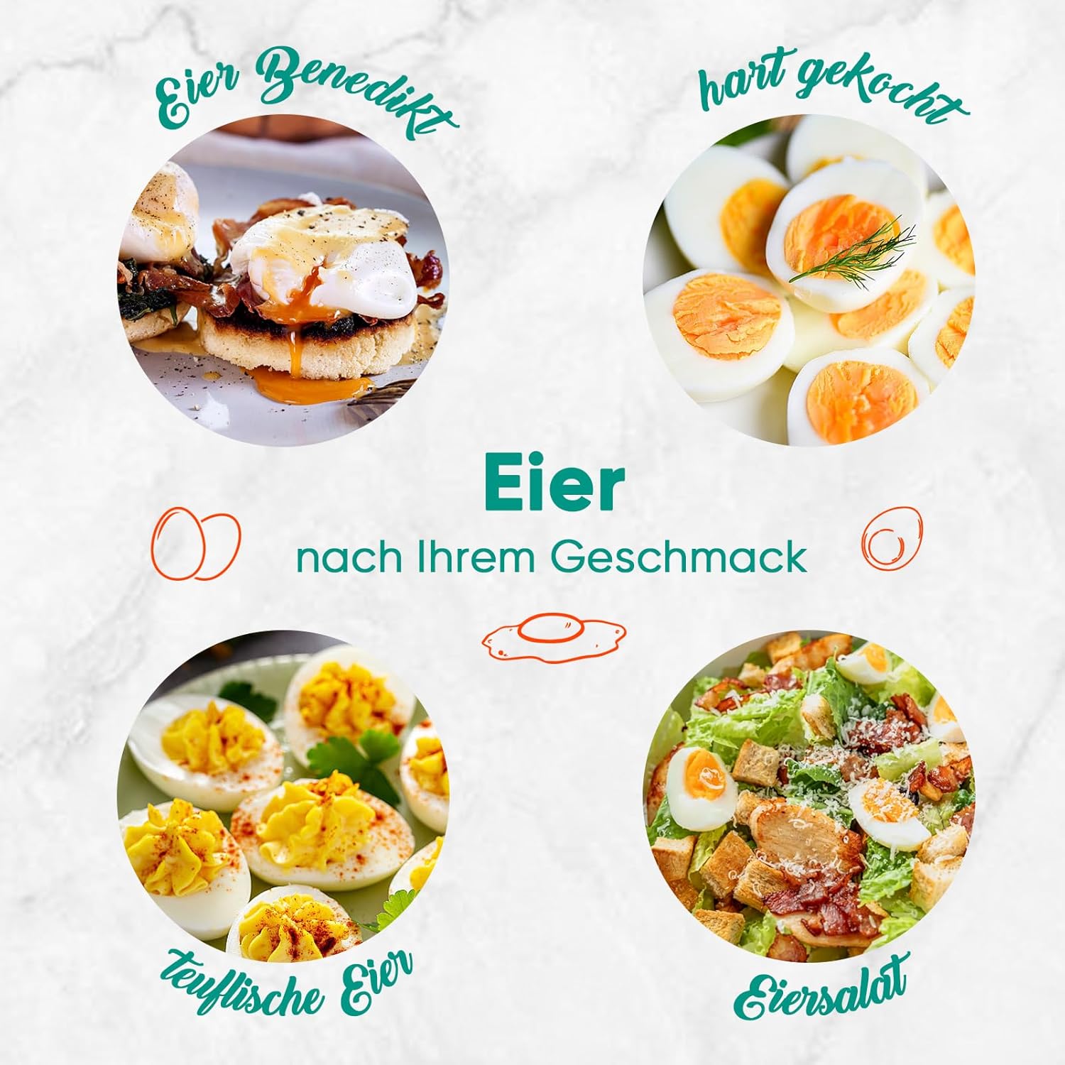 2-stufiger elektrischer Dampfgarer zum Kochen, Multi-Gemüsedampfgarer mit BPA-freien stapelbaren Körben, schneller Eierkocher mit automatischer Abschaltung, ideal für Gemüse, Meeresfrüchte – Bild 7