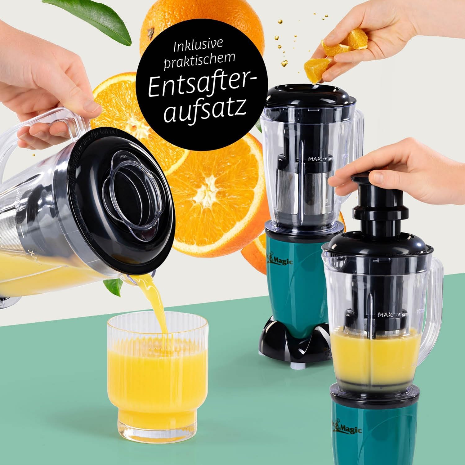 GOURMETmaxx 5611 Standmixer 400 Watt grün – Bild 4