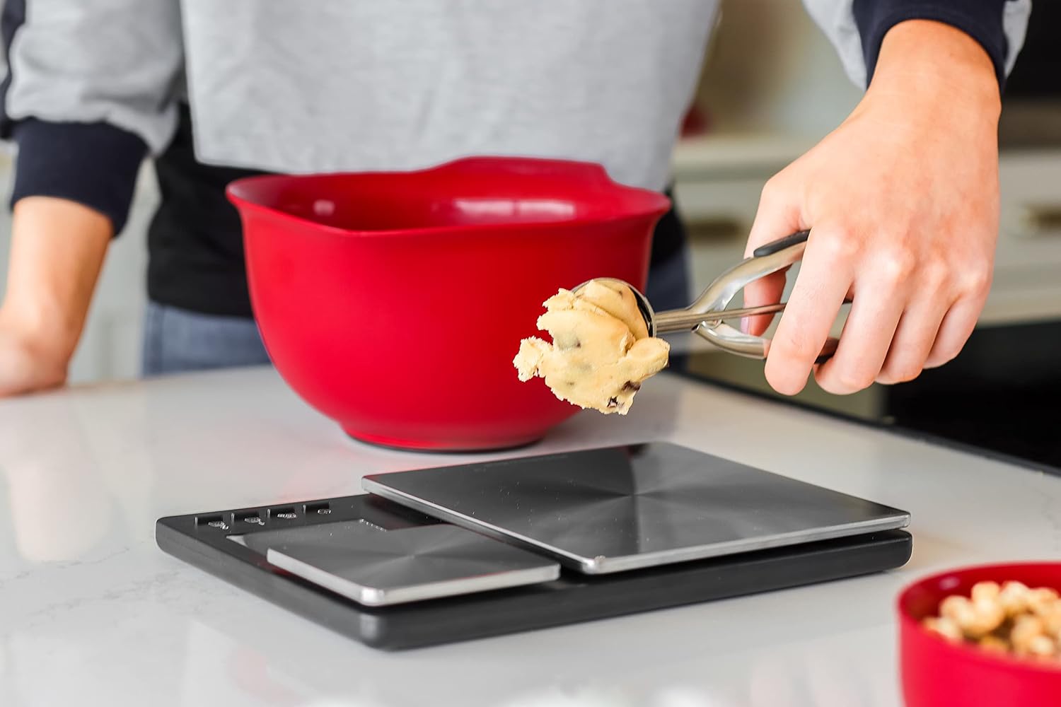 Digitale Lebensmittelwaage von KitchenAid mit zwei Plattformen, wiegt zwischen 5000 g und 500 g, schwarz, Einheitsgröße – Bild 10