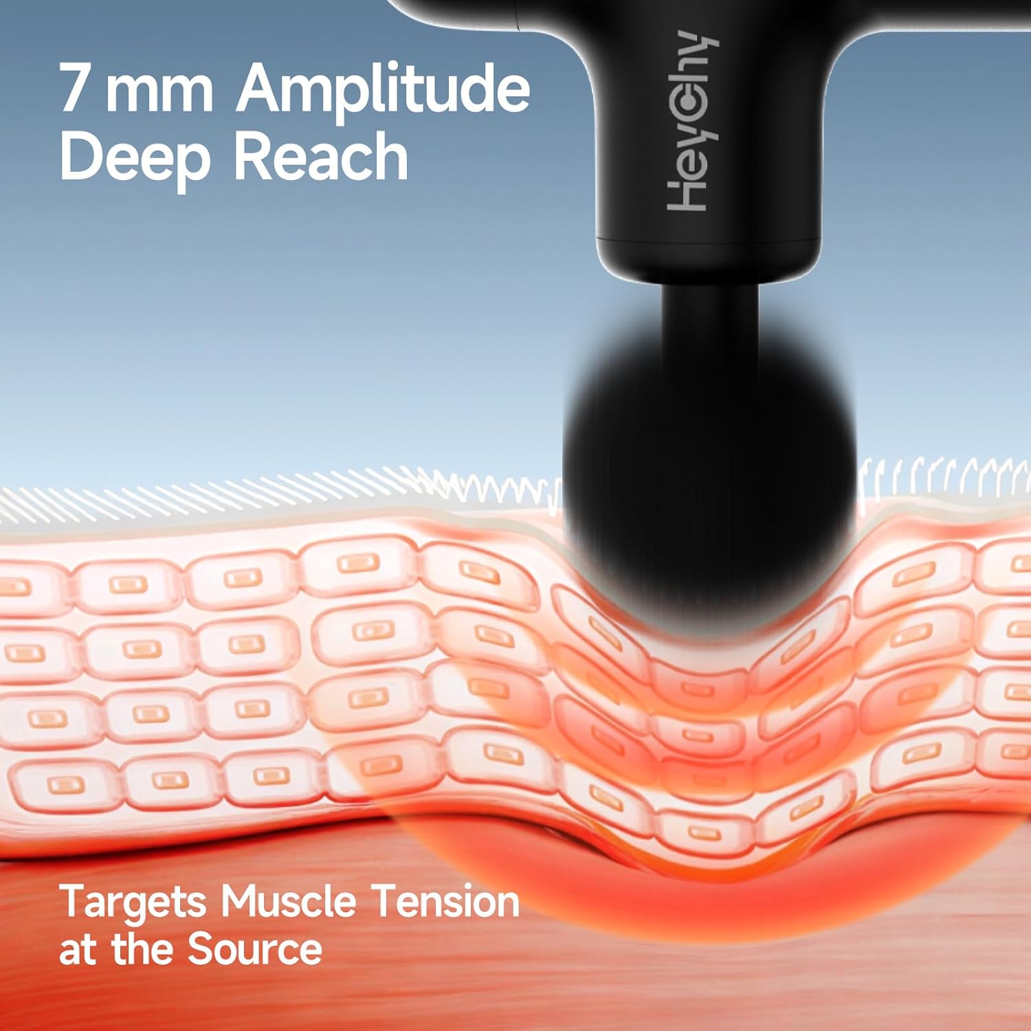 Super Mini Massage Gun Deep Tissue, Handmassagegerät mit 4 Aufsätzen, leise und reisetauglich, ideal zur Linderung von Rücken- und Muskelschmerzen für Zuhause, Fitnessstudio und Büro (Schwarz) – Bild 3
