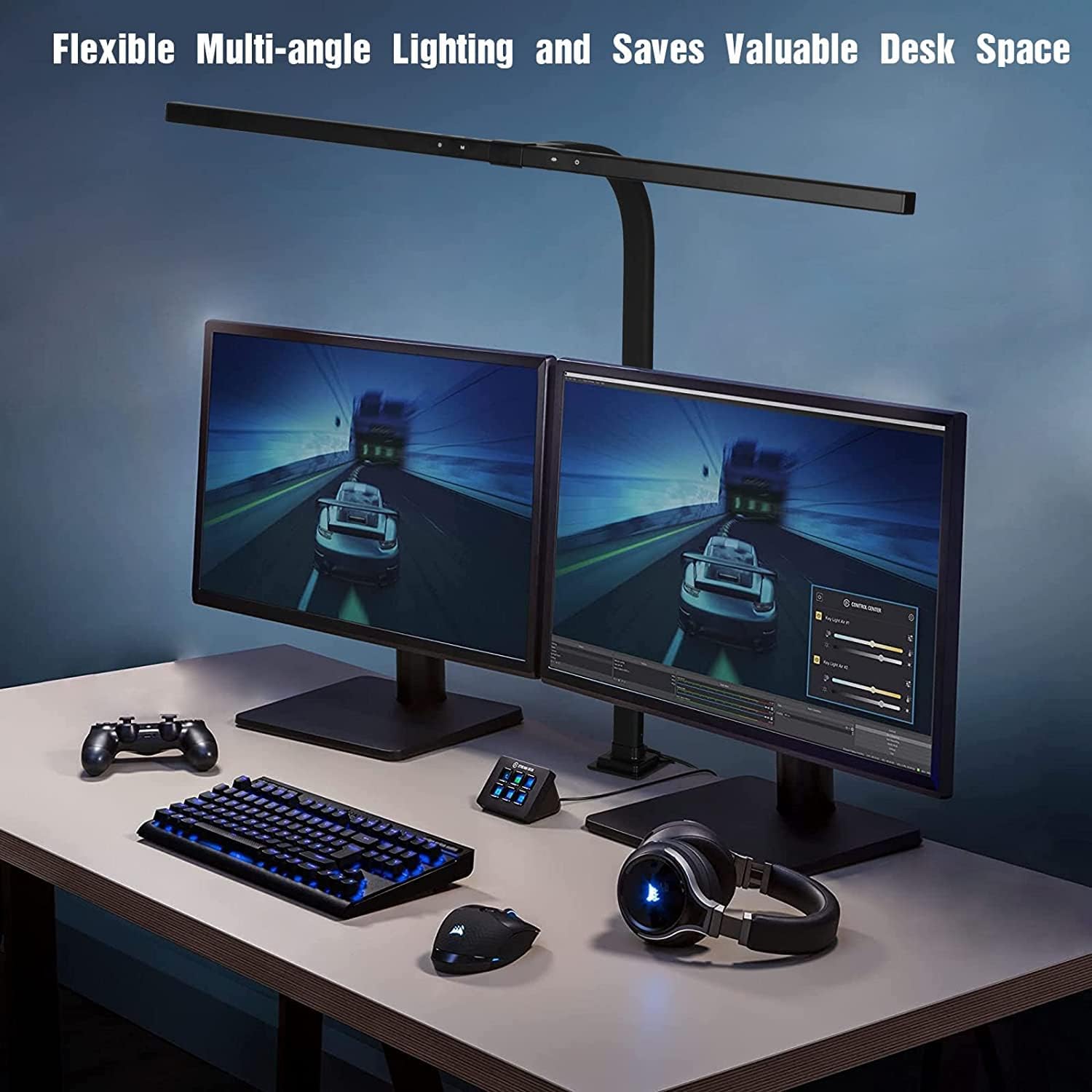 EYOCEAN LED-Schreibtischlampe mit automatischer Dimmung, 80 cm Tischlampe klemmbar mit einstellbaren Farbtemperaturen, Augenschutz, Vollspektrum-Tageslichtlampe, Klemmleuchte mit Timer-Funktion – Bild 7