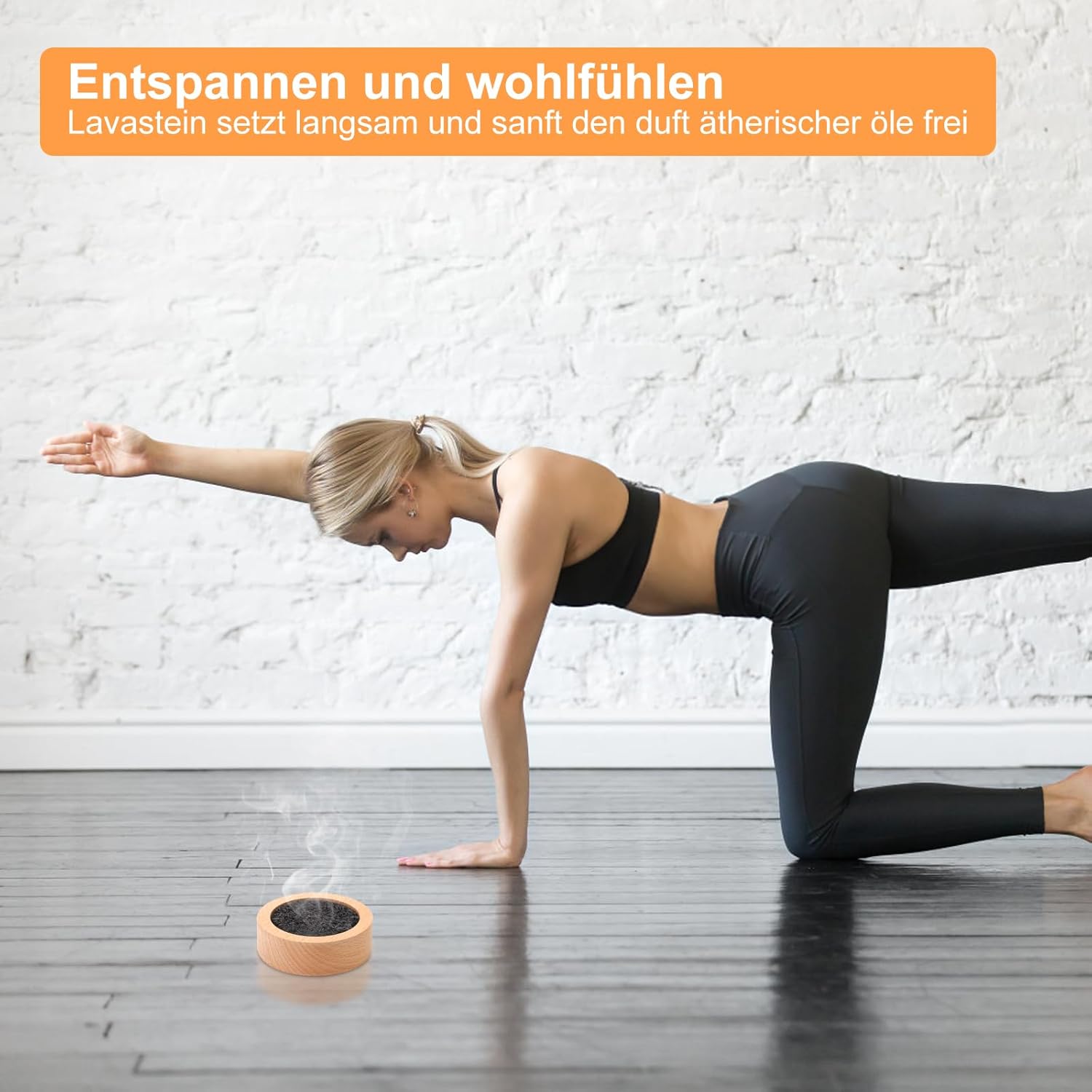 Duftstein, natürlicher Lavastein-Diffusor, Duftsteine für ätherische Öle, Aromatherapie-Diffusor, Diffusor für ätherische Öle für Schlafzimmer, Wohnzimmer, Sauna, Badezimmer, Büro, Auto – Bild 3