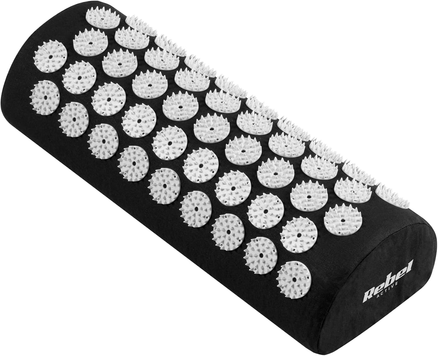 Rebel Active RBA-6003-BK Gesundheitsmatte mit Akupressurnadeln und Kissen, 130 x 50 cm, Schwarz – Bild 3