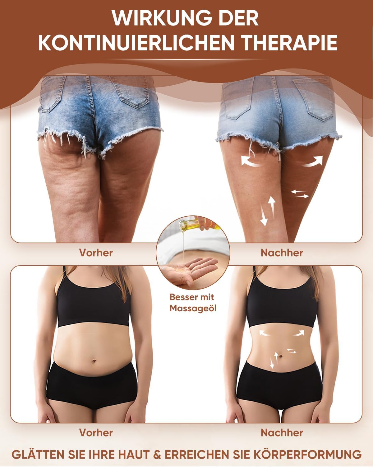 2-in-1 Faszienstab Edelstahl Gua Sha Faszienmuskelschaber Faszienroller Werkzeug für Lymphdrainage, Cellulite-Reduktion, Faszienmassage, Triggerpunkttherapie, Lösen von Verklebungen – Bild 7