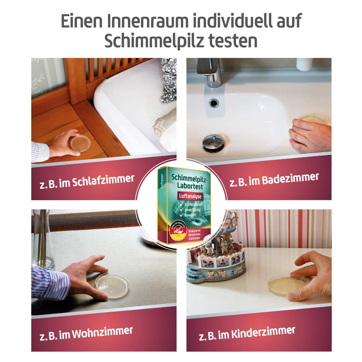 Schimmeltest für Raumluft – Probenahmeset für die professionelle Analyse im Fachlabor – Bild 6