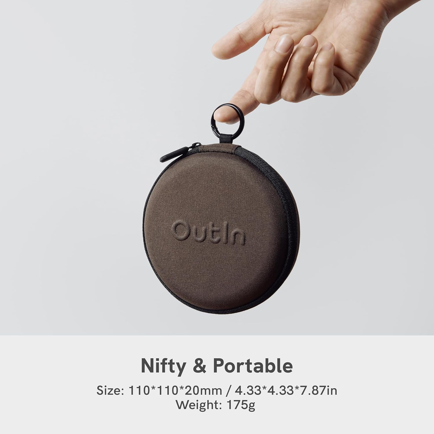 OutIn Claro Tragbare Kaffeewaage mit Timer – Digitale Espressowaage 2 kg/0,1 g, Mini-Kaffeewaage mit Schutztasche, wiederaufladbare Küchenwaage zum Übergießen und Kaffeezubereitung – Bild 2