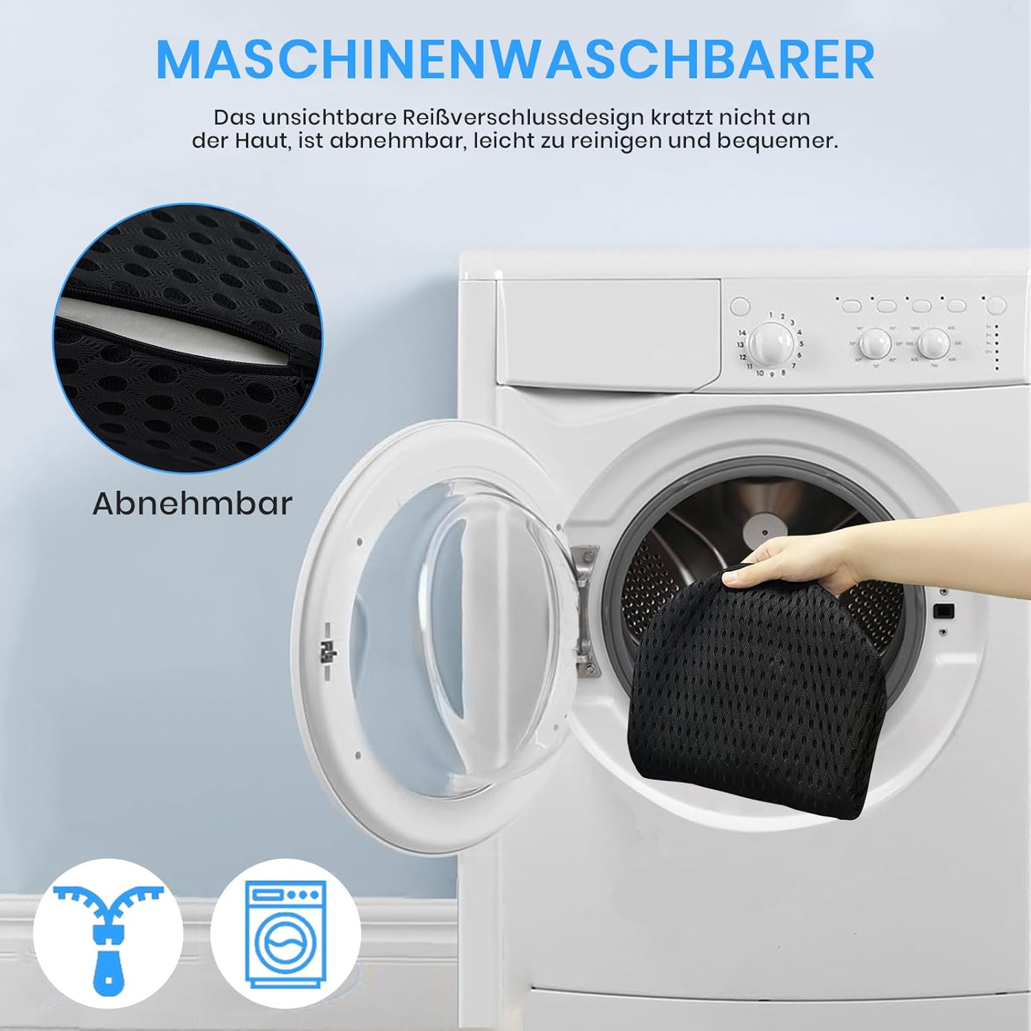 Lendenkissen-Rückenlehne, Lendenstützkissen für Bürostuhl und Autositz, Memory-Schaum-Rückenstützkissen, verstellbarer Gurt, Lendenkissen ergonomisch für Autositze, Bürostuhl – Bild 7