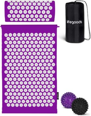 LifeGoods Akupressurmatte mit Kisse...