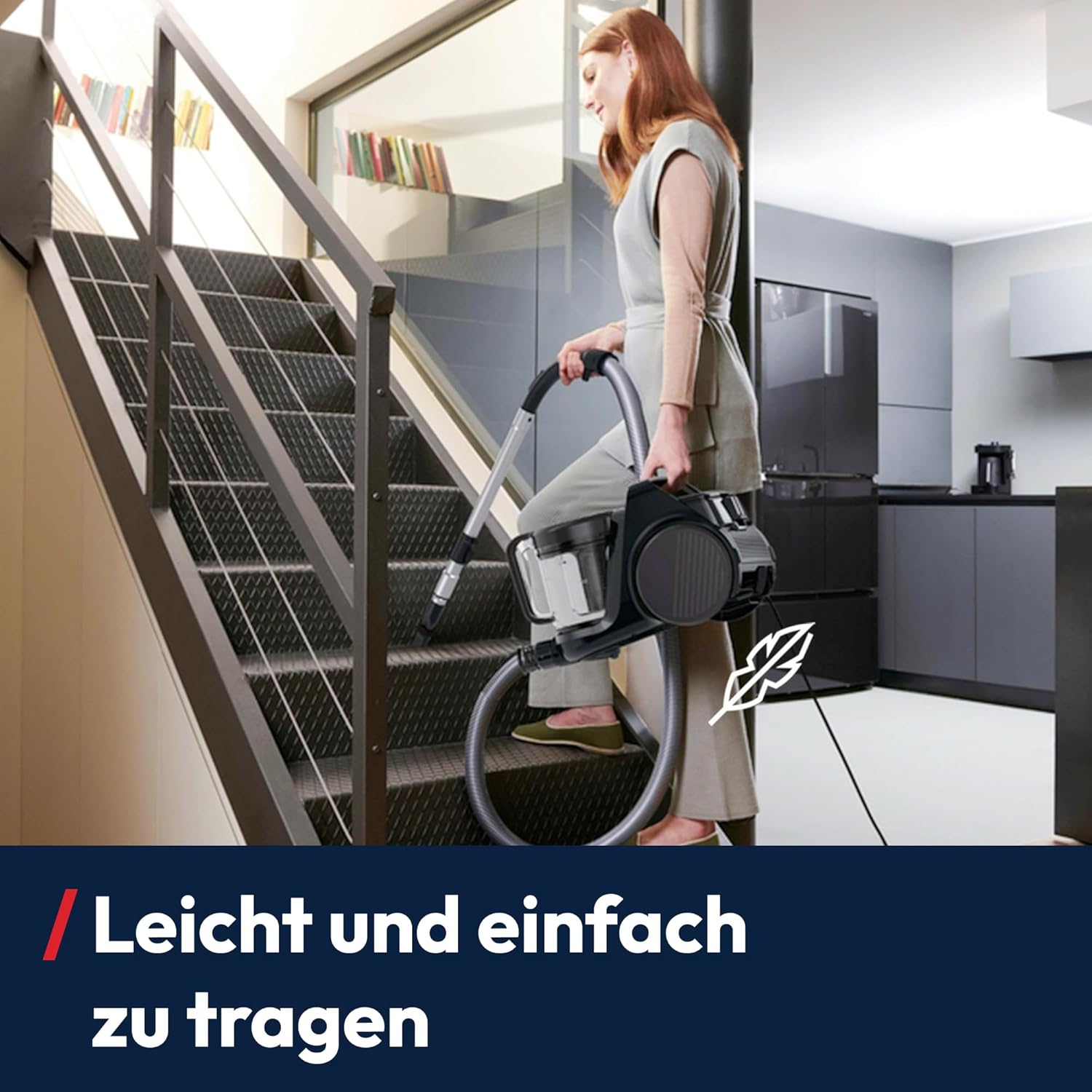 Hoover HP2 leistungsstarker Bodenstaubsauger ohne Beutel für Hartböden und Teppiche, Staubsauger, leicht & kompakt, EPA-Staubfilter, 2,5 l Staubbehälter inklusive Zubehör, 850 W, Staubsauger mit Kabel 10 m – Bild 4