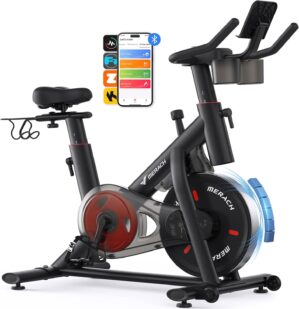 MERACH Heimtrainer Fahrrad mit vers...