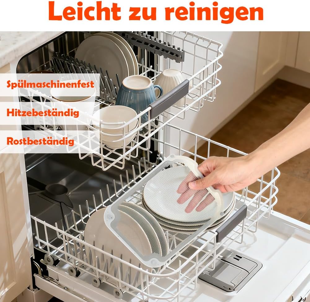 BYKITCHEN 2 Stück Spritzschutz Zubehör für Ninja Dual Zone Heißluftfritteuse 9,5L DZ400EU/DZ400EUSTGD/AF400EU, Magnetisch Edelstahl Spritzschutz, Heißluftfritteuse Zubehör für Ninja Airfryer – Bild 6