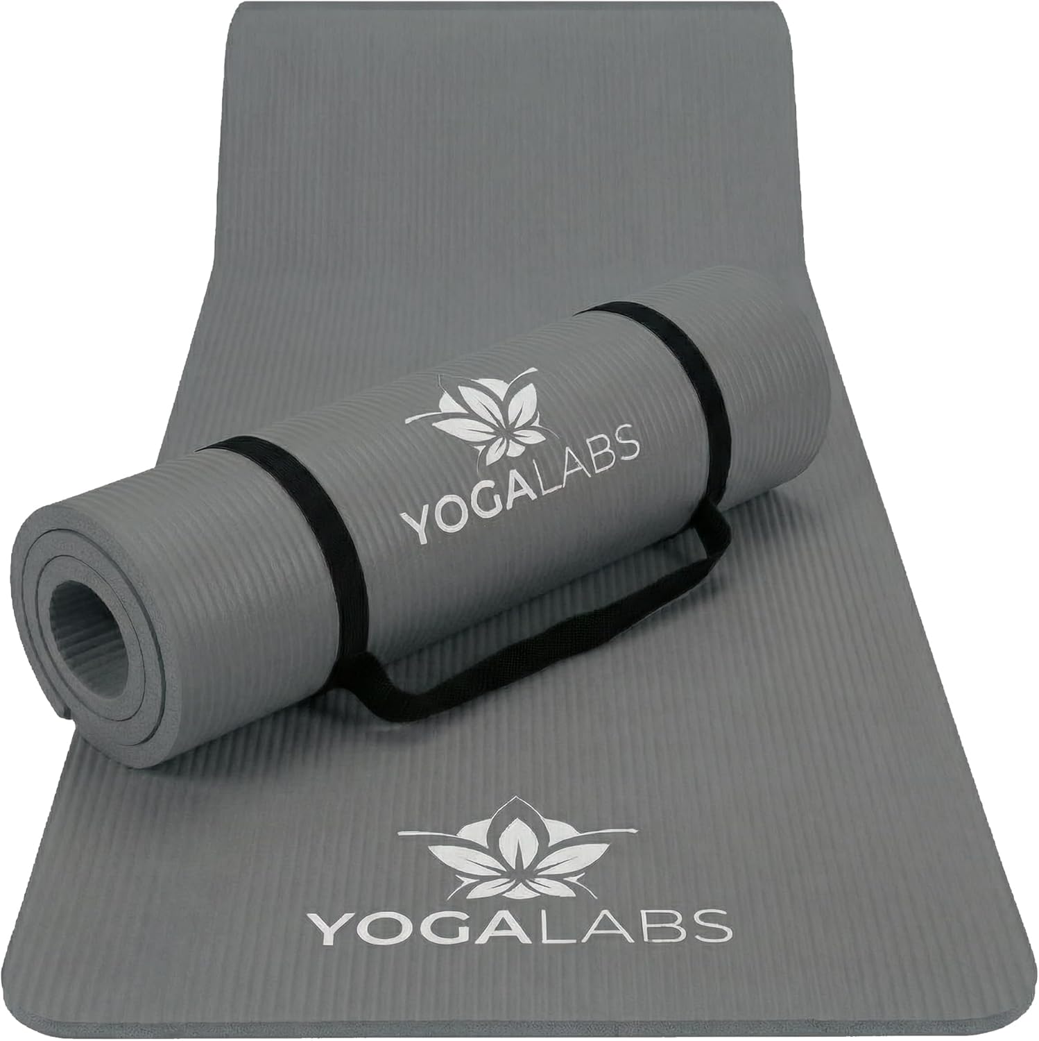 NRB Yogamatte 183 x 61 x 1,5 cm – extra dicke Fitnessmatte & Gymnastikmatte – rutschfest, gelenkschonend & langlebig – Pilatesmatte mit Tragegurt