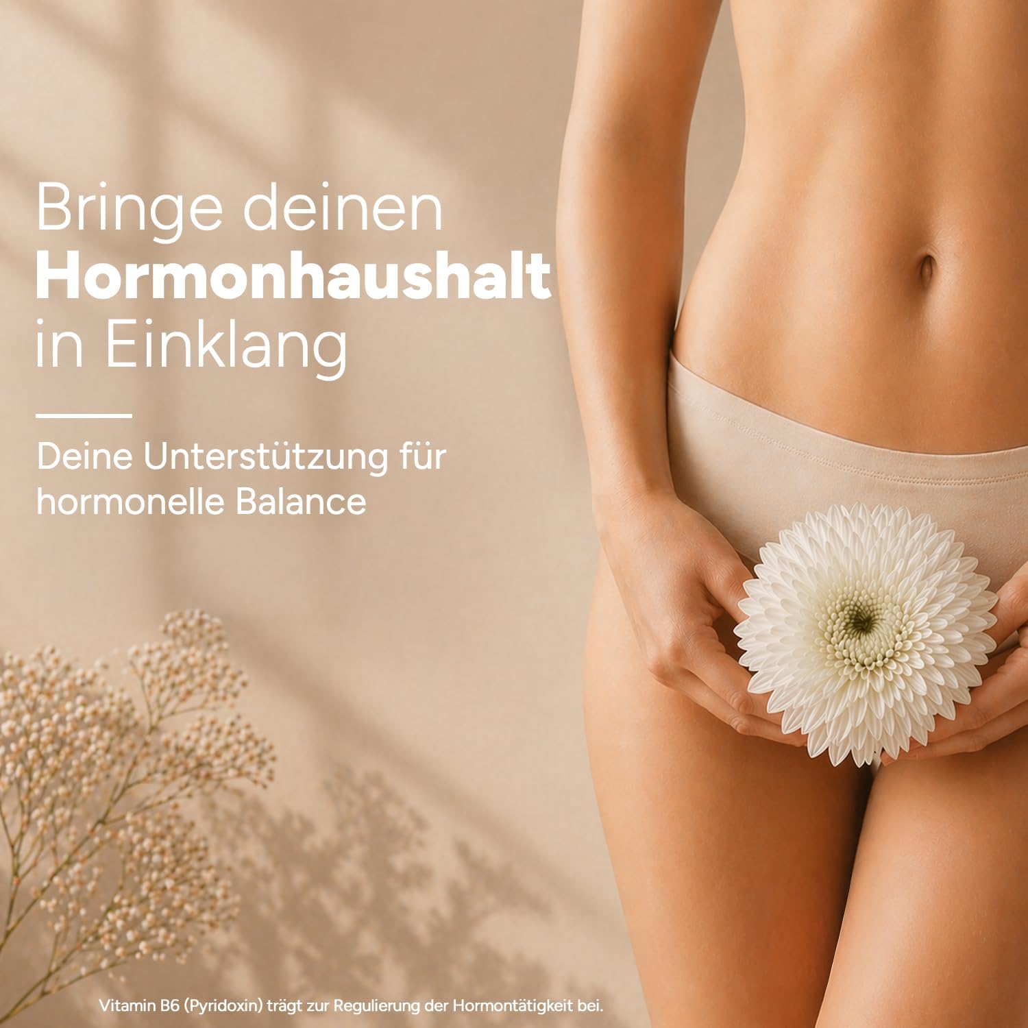 Hormone Balance Frauenkomplex mit Mönchspfeffer hochdosiert, Myo-Inositol & Yamswurzel für Zyklus, PMS, PCO, Wechseljahre Wechseljahre, 90 vegane Kapseln mit Agnus Castus – Bild 2