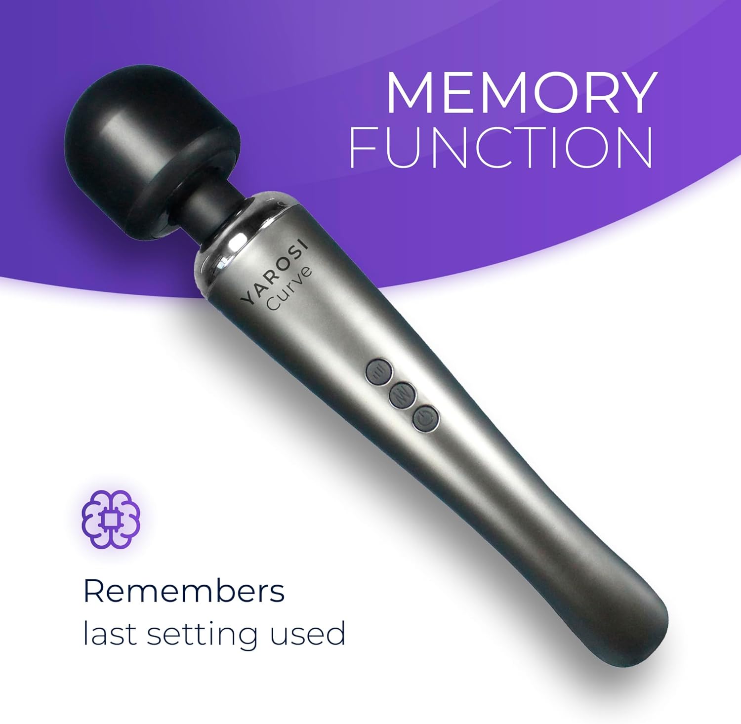 Yarosi Kabelloser Massagestab – stärkste therapeutische Vibrationskraft – stressfrei – am besten bewertete Muskelschmerzen und Erholung entsprechend Ihrem Sportprogramm – USB – Kurve – Silber – Bild 4