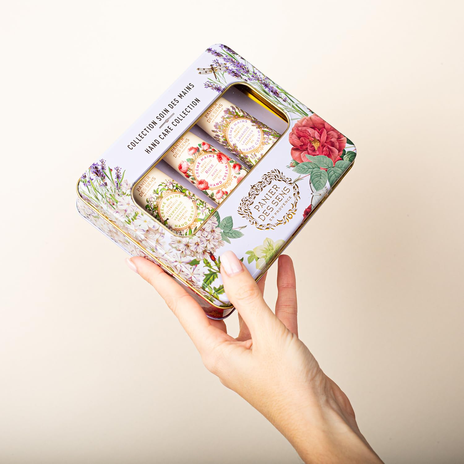 Panier des Sens – Geschenk für Frauen – Trio aus natürlichen Handcremes 3 x 30 ml, Eisenkraut, Rose, Lavendel – Geschenkideen für Frauen – Geschenkset mit 97 % natürlichen Inhaltsstoffen – Handcreme – Bild 2