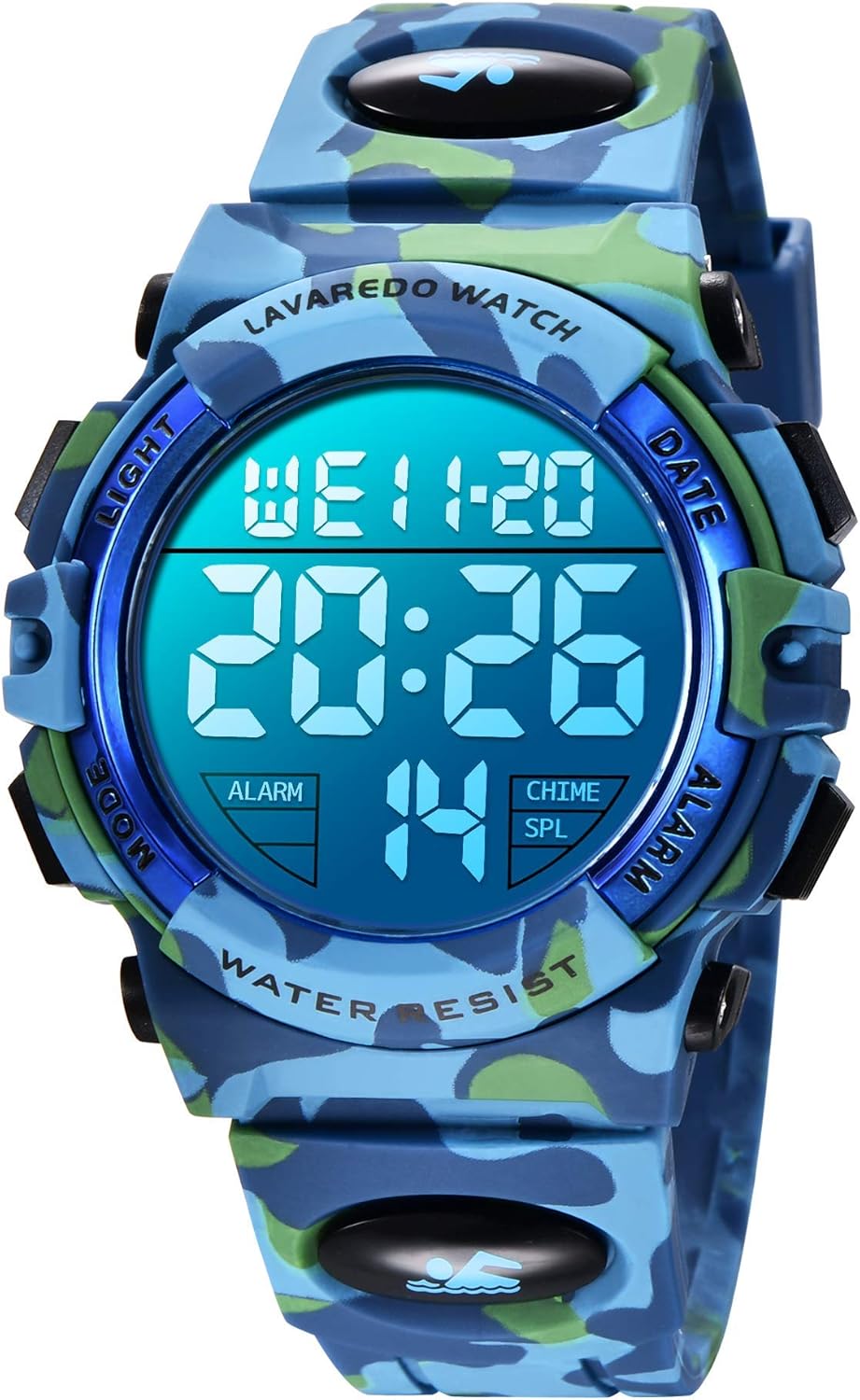 BEN NEVIS Digitaluhren für Kinder Jungen – 50 m wasserdicht, Sport, Outdoor, Digitaluhr, Kinder-Silikonuhr mit Wecker/Stoppuhr/LED-Licht/stoßfest/Datum, elektronisch, für Kinder