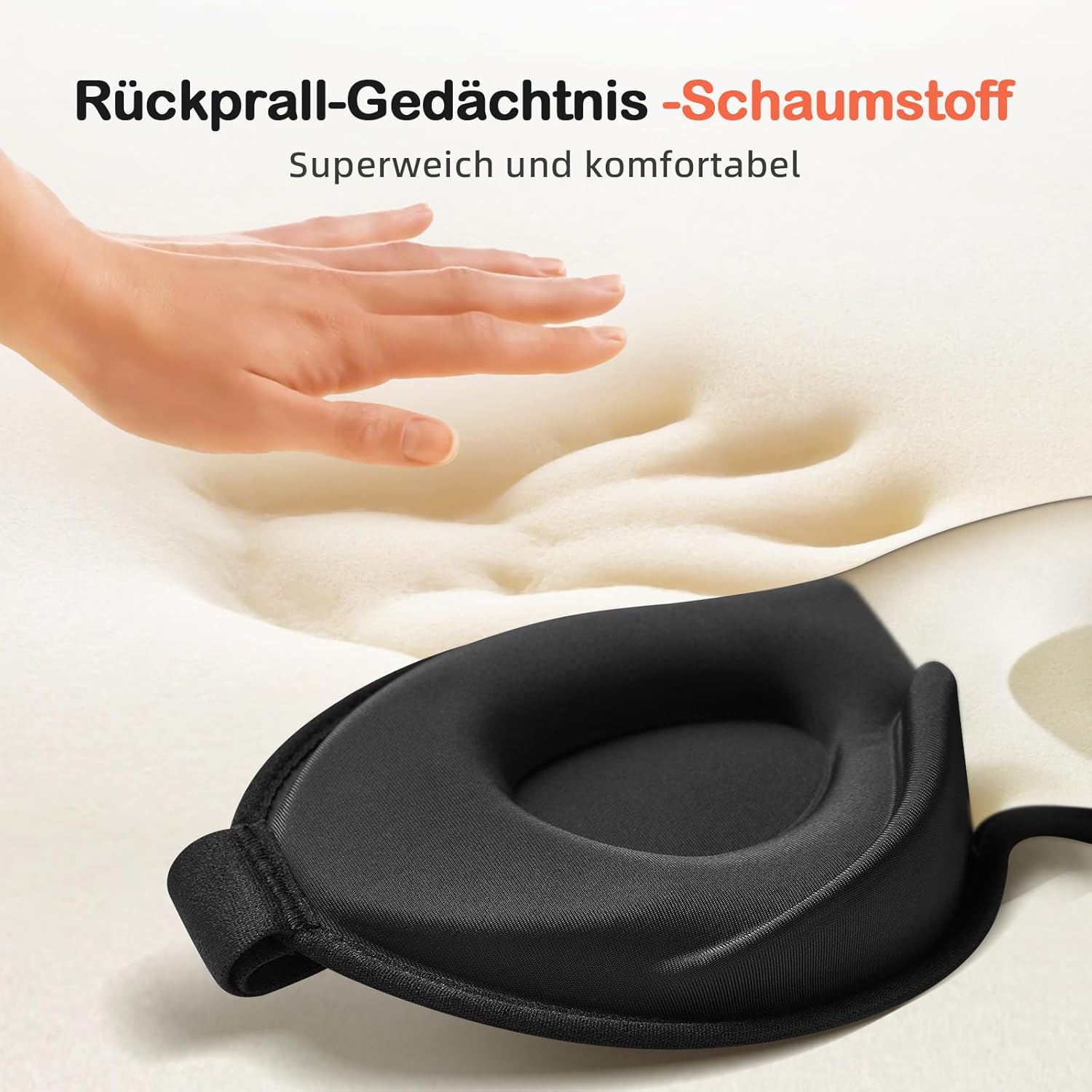 INNELO Schlafmaske für Männer und Frauen, 2025, bequeme, atmungsaktive 3D-Augenmaske, mit tiefen Augenhöhlen und erhöhten Nasenpads, 100 % lichtblockierende Schlafmaske mit Memory-Schaum für Reisen, Pink – Bild 5