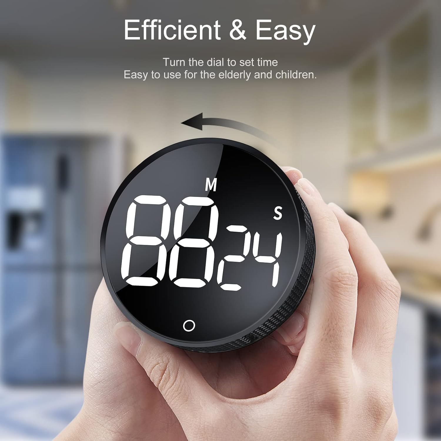 AVINIA Küchentimer, LED, magnetisch, digital, Countdown, Countup-Timer, visueller Timer, für Kinder, Senioren, Lehrer und für Klassenzimmer, Hausaufgaben, Kochen, Fitness, Backen, Lernen – Bild 3
