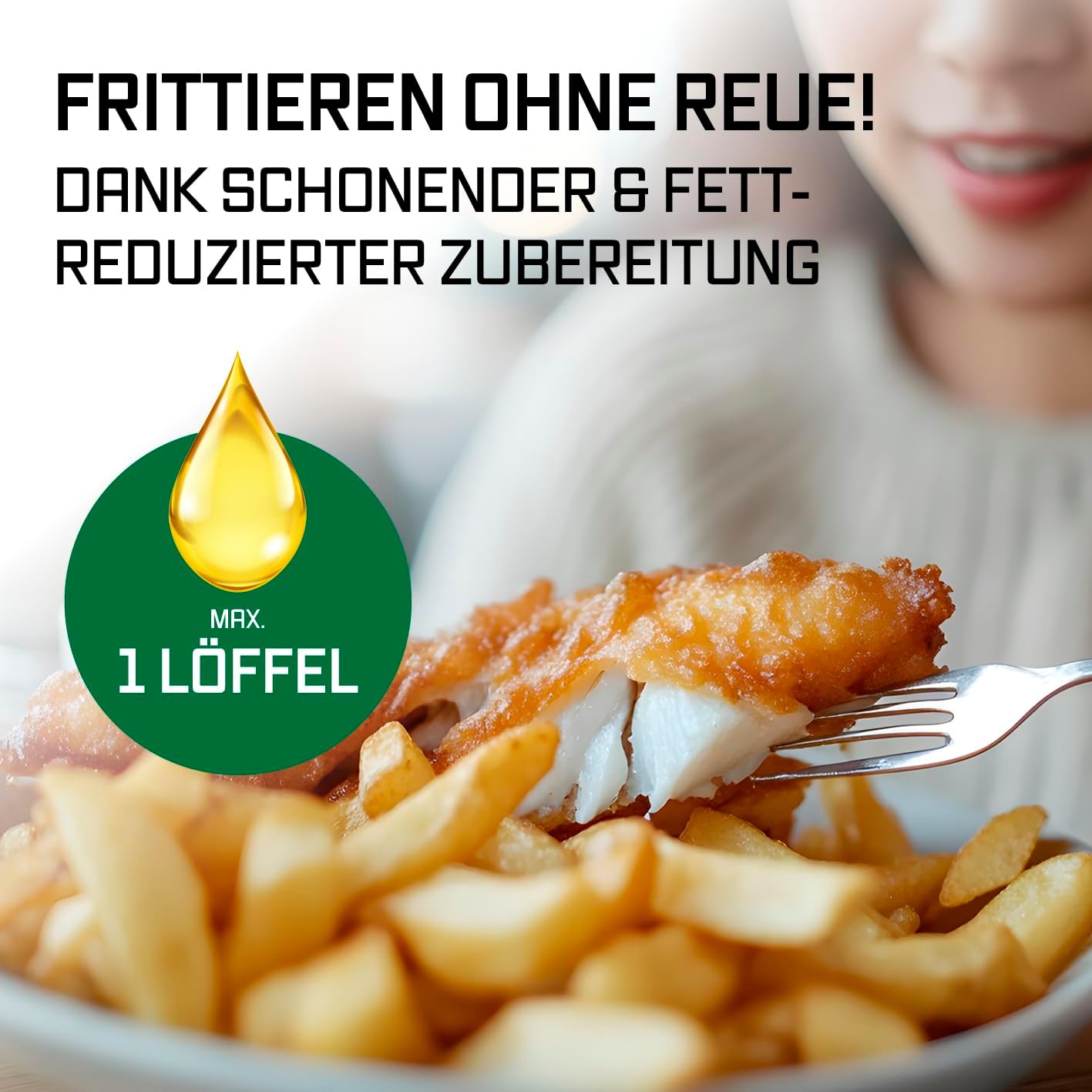 GOURMETmaxx Heißluftfritteuse 4,5 L – Airfryer 1400 W mit digitalem Farbdisplay, Timer, Abschaltautomatik & Überhitzungsschutz, spülmaschinenfestes Zubehör, fettfreies Frittieren – Schwarz – Bild 6