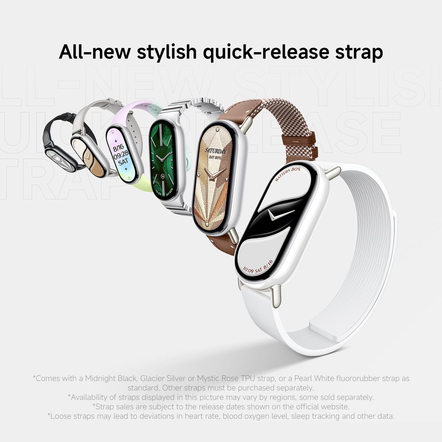 Xiaomi Smart Band 10 Fitness-Tracker, Smartwatch, 1,72" AMOLED Display, 21 Tage Akku, 5ATM wasserdicht, Herzfrequenz- & Schlaftracking, 150+ Sportmodi, Schnellverschluss – Bild 7