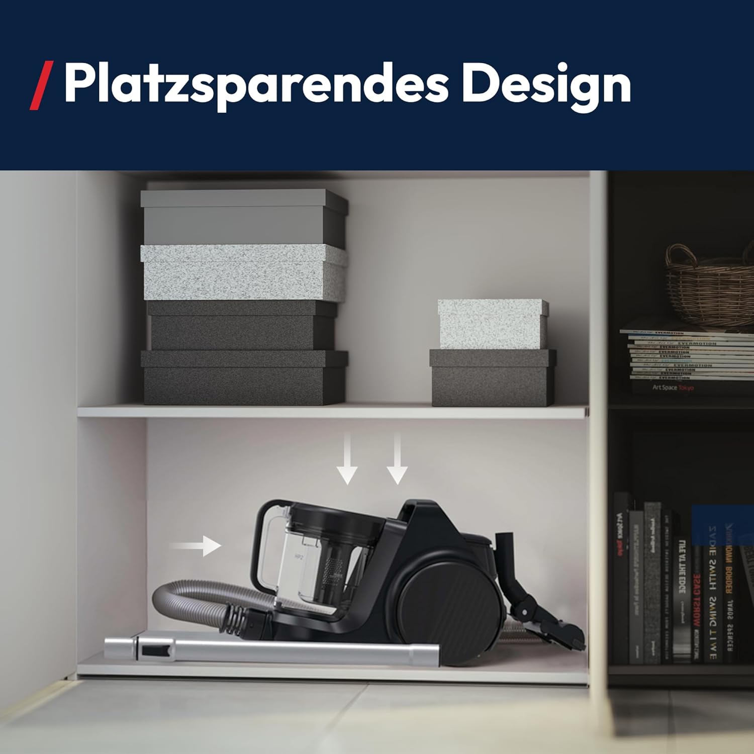 Hoover HP2 leistungsstarker Bodenstaubsauger ohne Beutel für Hartböden und Teppiche, Staubsauger, leicht & kompakt, EPA-Staubfilter, 2,5 l Staubbehälter inklusive Zubehör, 850 W, Staubsauger mit Kabel 10 m – Bild 6