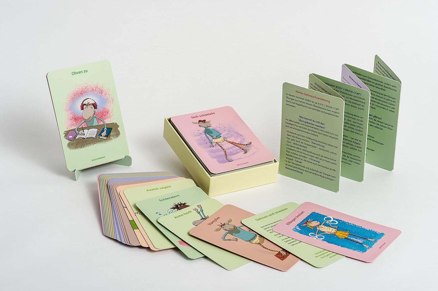 Ich schaf(f) das!: Leichte Körperübungen für mehr Lebenspower. 50 Karten - Mit Stülpdeckelschachtel und Booklet (Claudia Croos-Müller, Band 8) – Bild 4