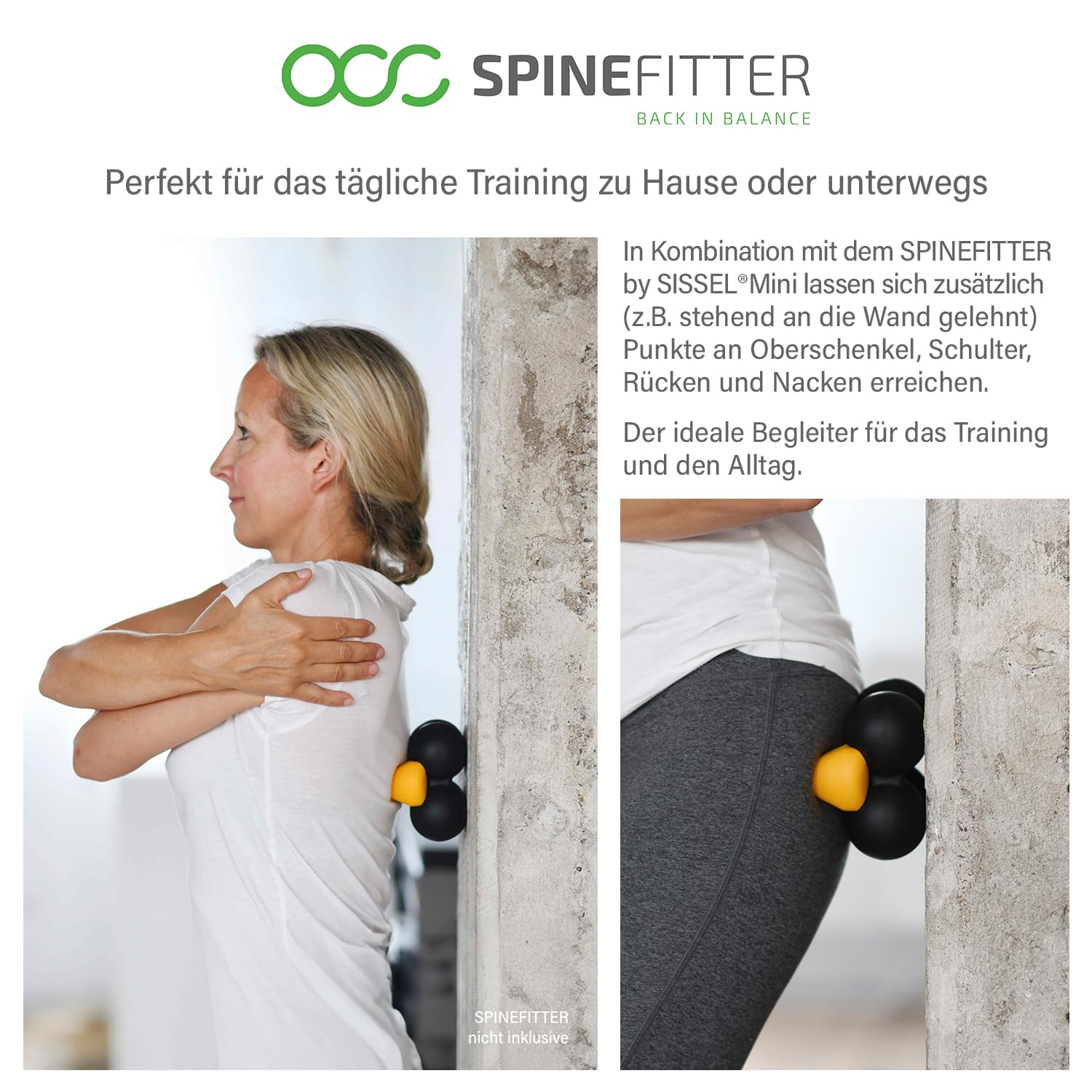 Spinefitter by Sissel Trigger-Tool, punktueller Druckaufbau, effektive Schmerzlinderung & Lösung von Verspannungen, robustes Material, ideal für Rückengesundheit & Fitness, leicht und mobil – Bild 4