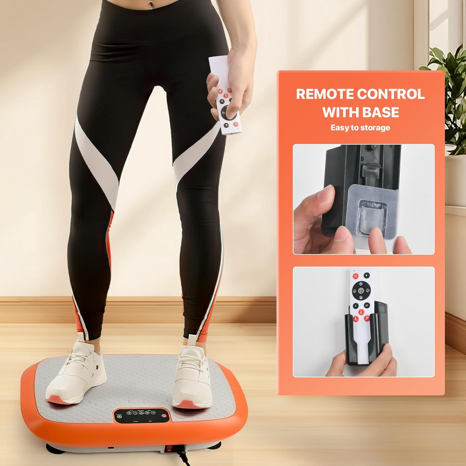 Vibrationsplatten-Trainingsgerät zur Gewichtsreduktion, Fitnessgerät, Vibrationsplatten-Plattform für Heimfitness, Lymphdrainage, Schütteln, Ganzkörper-Shaker, 99 einstellbare Geschwindigkeiten – Bild 5