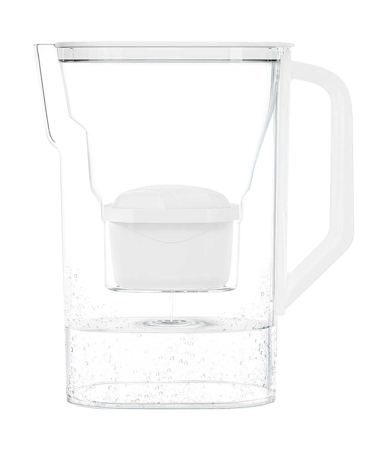 Wessper Wasserfilterkanne 2,7 l – kompatibel mit Brita Maxtra Filterkartusche – inklusive 1 Filterkartusche – reduziert Kalkablagerungen – ideal für Kühlschranktür – weiß – Bild 9