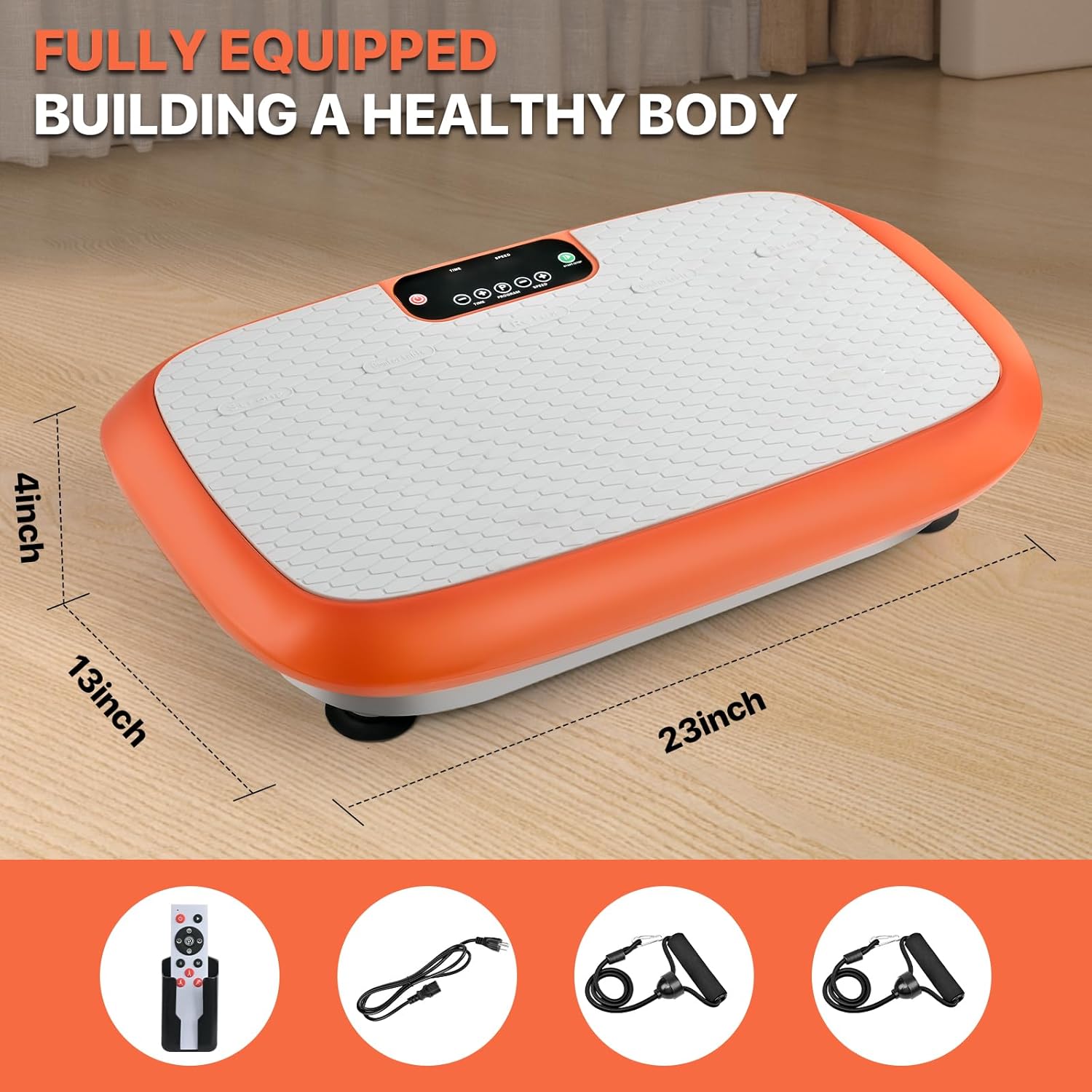 Vibrationsplatten-Trainingsgerät zur Gewichtsreduktion, Fitnessgerät, Vibrationsplatten-Plattform für Heimfitness, Lymphdrainage, Schütteln, Ganzkörper-Shaker, 99 einstellbare Geschwindigkeiten – Bild 6