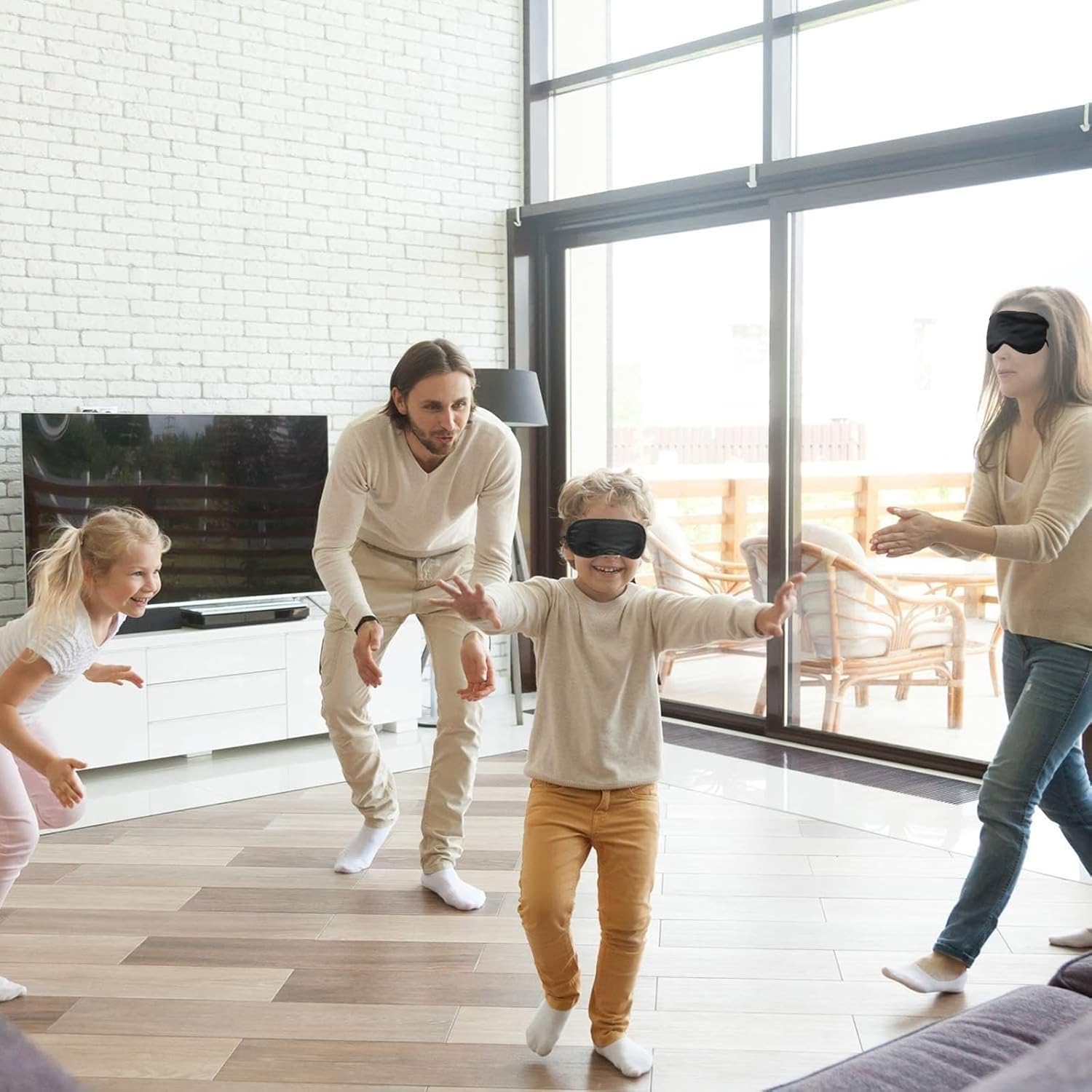 12 Stück Schlafmasken Herren, Erwachsene Augenbinde, Augenbinde Kinder, Schlafmaske für Seitenschläfer, für Reisen, Nickerchen, Nachtschlaf (Schwarz) – Bild 4