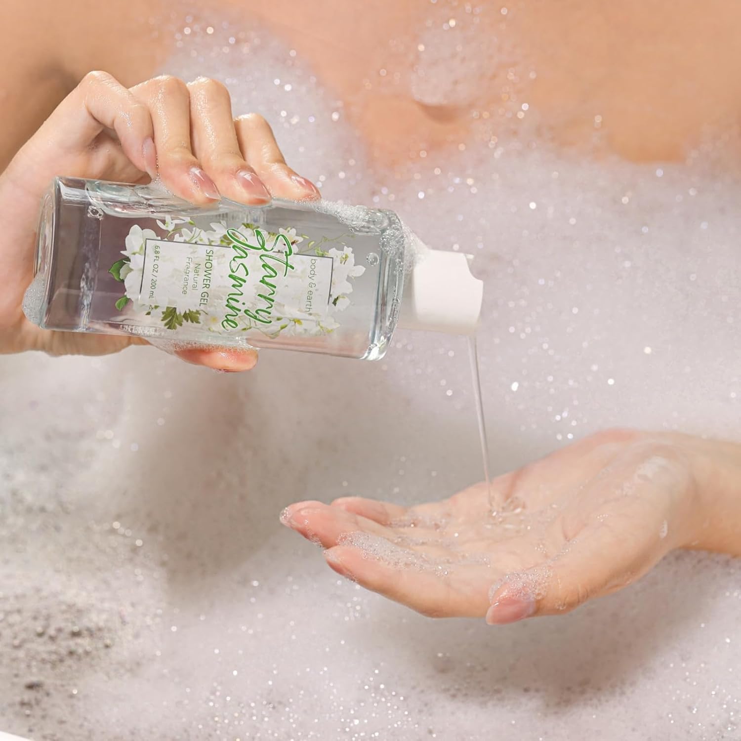 Bade- und Spa-Set für Damen, luxuriös, 8-teilig, mit Jasminduft – inklusive Schaumbad, Duschgel, Milchlotion und Butter, Handseife und vielen weiteren Geschenken für Frauen – Bild 4