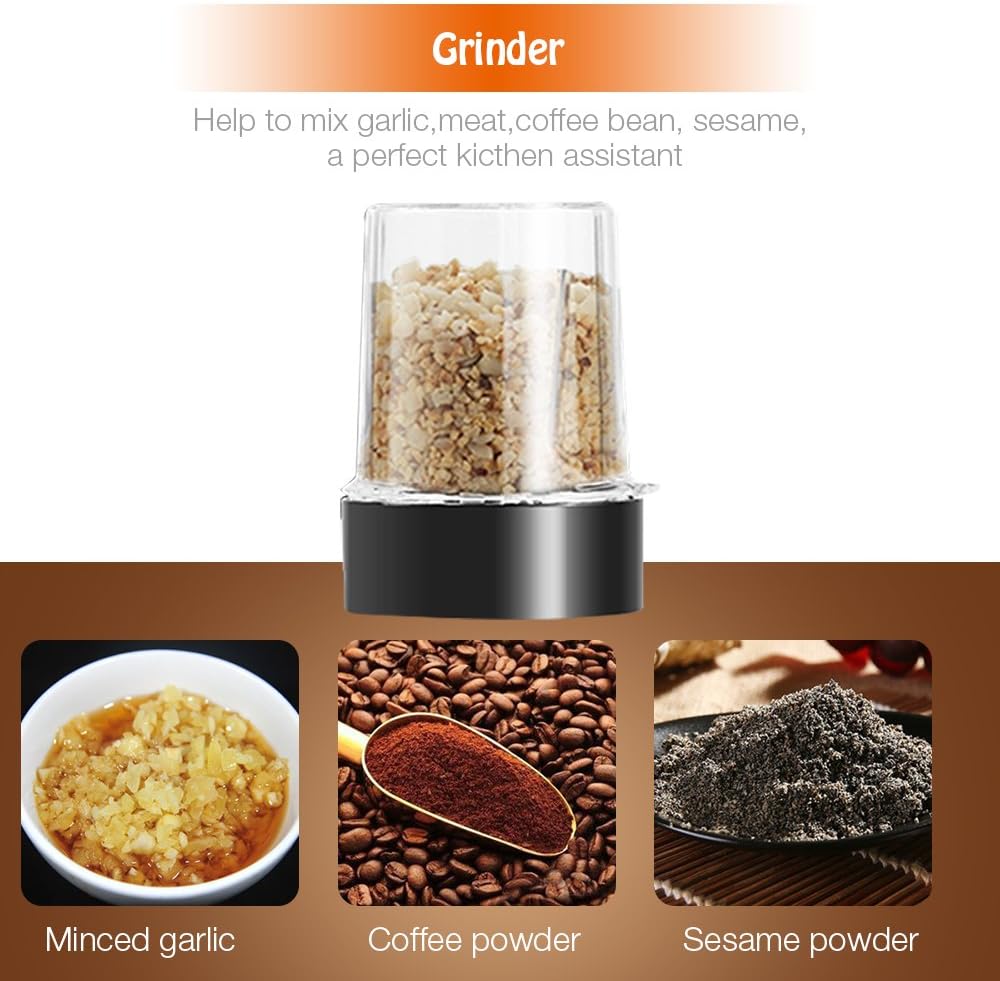 WAWORIO Mixer Smoothie Maker, 700 Watt Standmixer, Smoothie Mixer, Multifunktions Smoothie Maker, Fleischzerkleinerer, Eiscrusher/Kaffeemühle mit 570 ml Sportflasche, BPA-freies Tritan – Bild 4