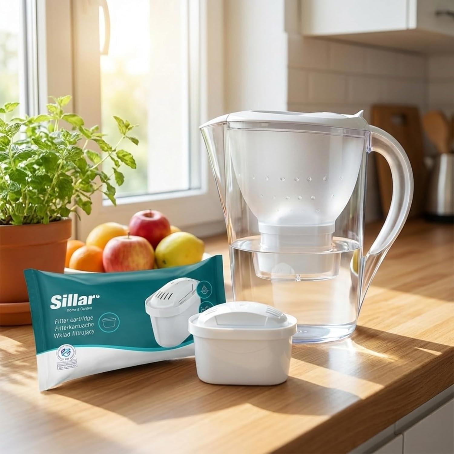 Sillar Wasserfilterkartuschen – 6er-Set – kompatibel mit Brita Maxtra+, Marella, Elemaris, Style – BPA-frei – effektiver Kalkfilter für reines Wasser – Bild 2