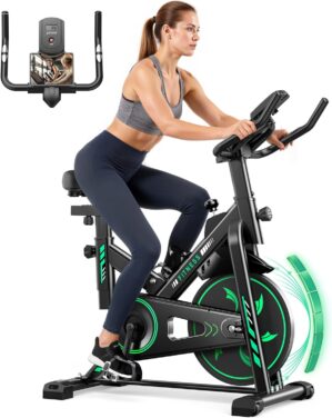 Heimtrainer Fahrrad mit App, Magnet...