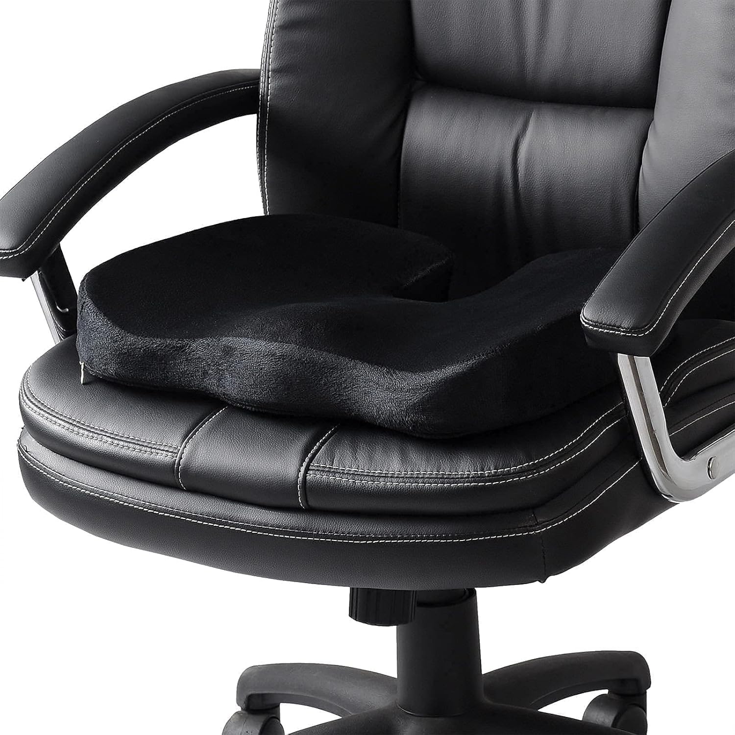 Sitzkissen für Stuhl – orthopädisch – ergonomisches Kissen, gerade Rückenlehne, Bürostuhl, Outdoor-Sitzkissen, Schwangerschaft, Rückenschmerzen, Kissen, orthopädisches Kissen, NaturPur L – Bild 11