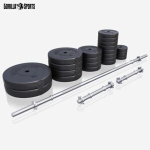 GORILLA SPORTS® Langhantel-Set –...