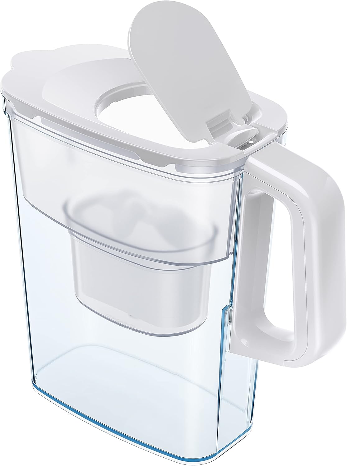 AQUAPHOR Kompakter Wasserfilterkrug mit 1 Maxfor+ Kartusche, 2,4 l, Weiß, ideal für die Kühlschranktür und kleine Küchen – Bild 4