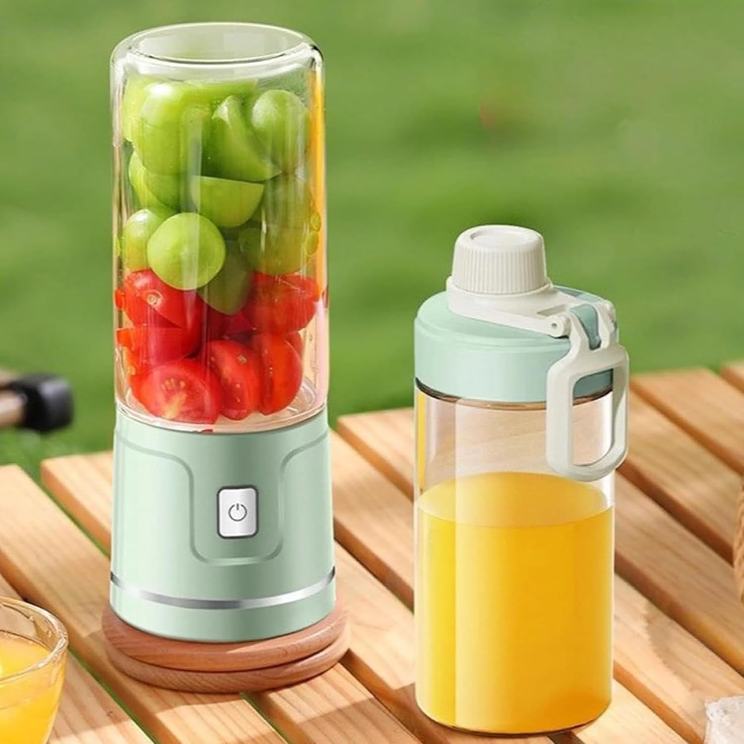 Tragbarer USB-Smoothie-Mixer mit 450-ml-Glasbecher: Perfekter Mini-Mixer für frische Säfte, Shakes, Smoothies und Babynahrung unterwegs – Bild 9