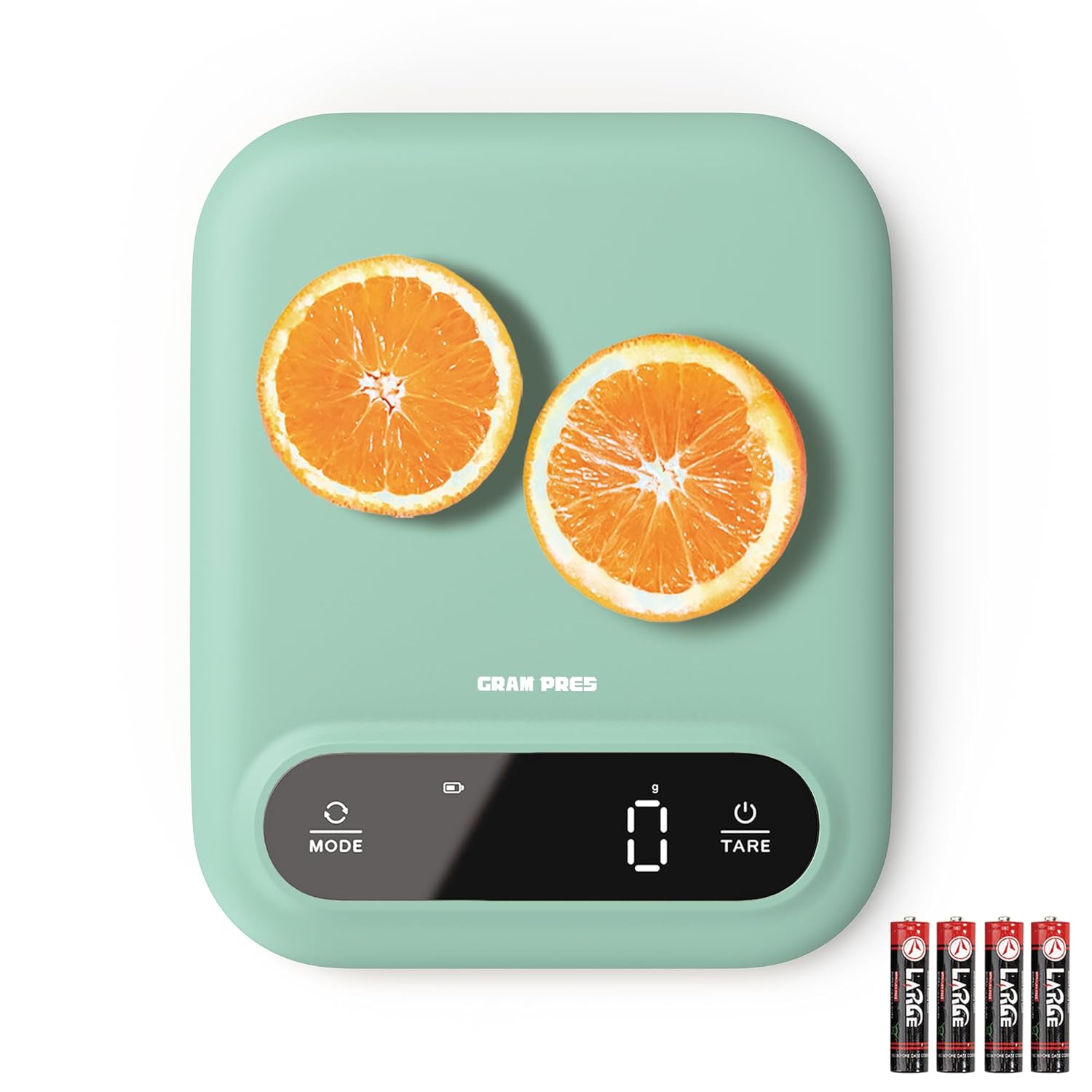 GRAM PRES Digitale Lebensmittelwaage 11 lb/0,01 oz, Küchenwaage mit digitalem Gewicht in Gramm und Unzen zum Abnehmen, Backen und Kochen, LED-Anzeige