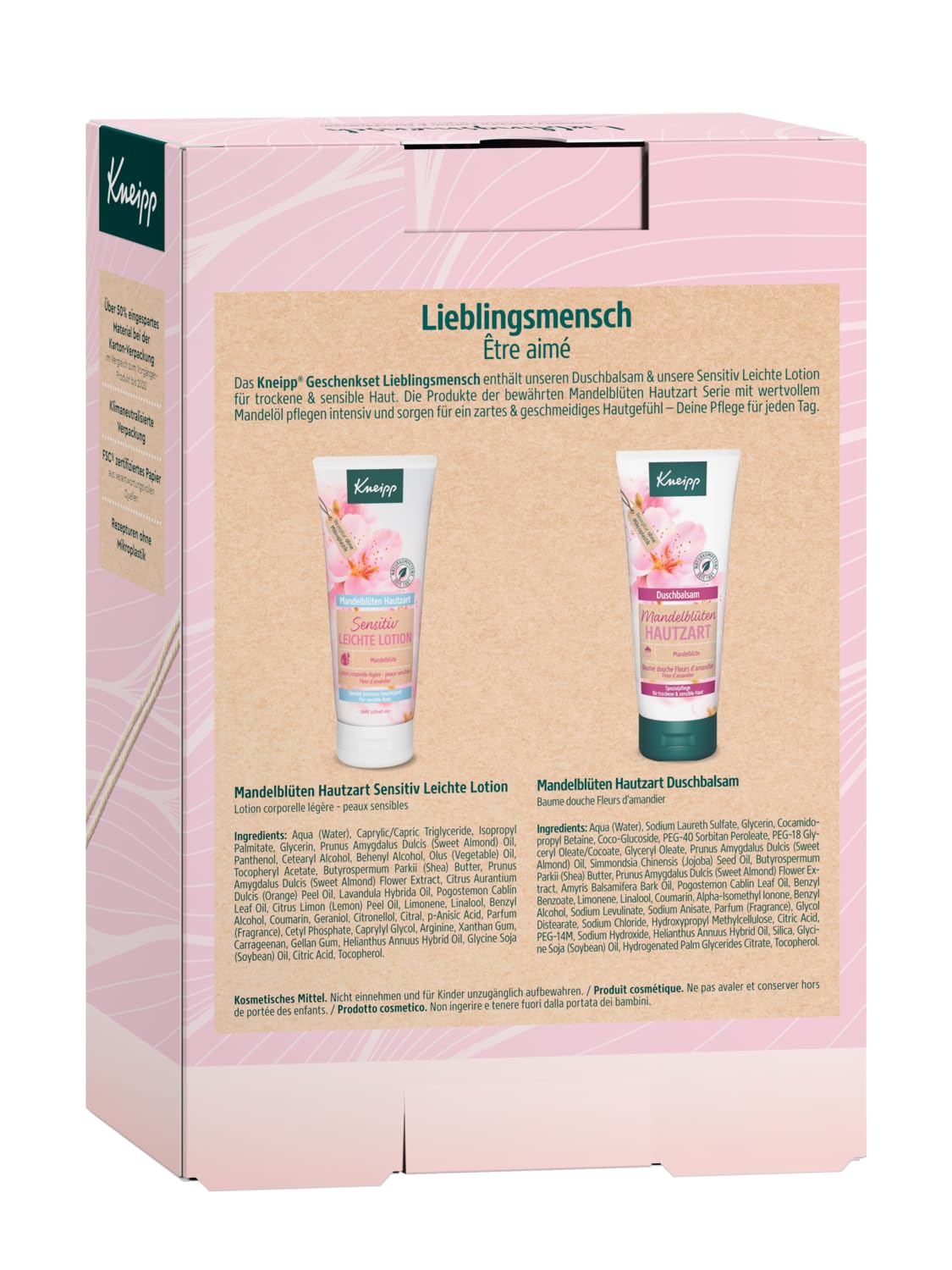Kneipp Lieblingsmensch Mandelblüte Sanfte Haut Geschenkset 2 x 200 ml – Bild 2