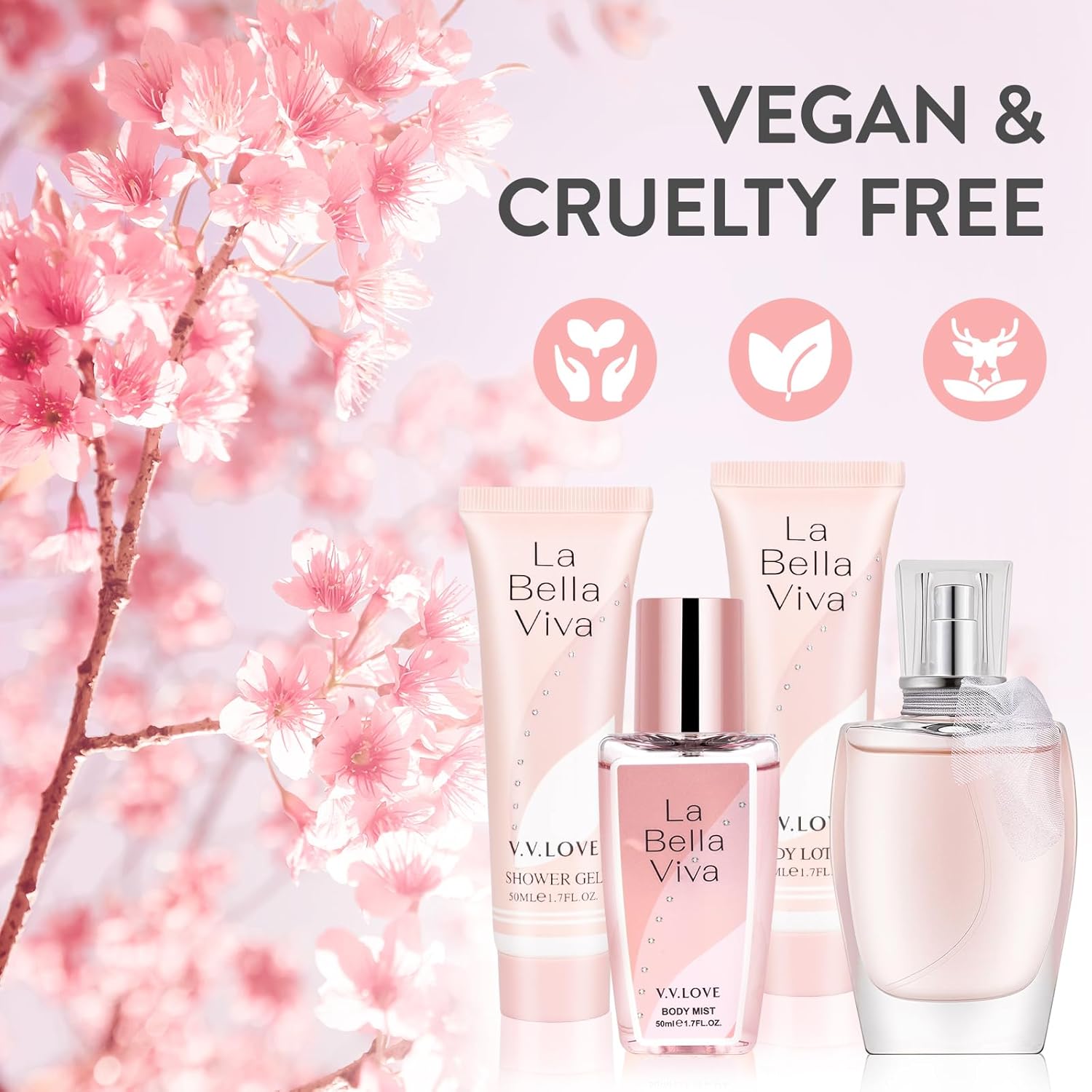 Geschenkset Damen, Geschenk Pflegeset Damen, Weihnachtsgeschenke, Geburtstagsgeschenke, Geschenkideen für Mütter, Freundinnen, Kollegen, Beauty-Set mit Bodylotion, Parfüm, Duschgel – Bild 7