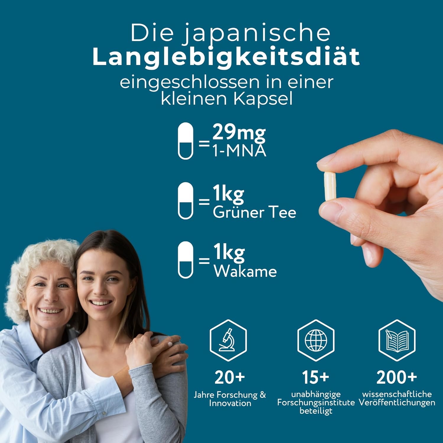 1-MNA, optimierendes NAD+, Anti-Aging, Biohacking-Ergänzung, Sirtuin-Aktivator, Unterstützung der Zellgesundheit, 30 Kapseln – Bild 7