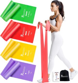 RENRANRING 4er Fitnessbänder, 1,5m...