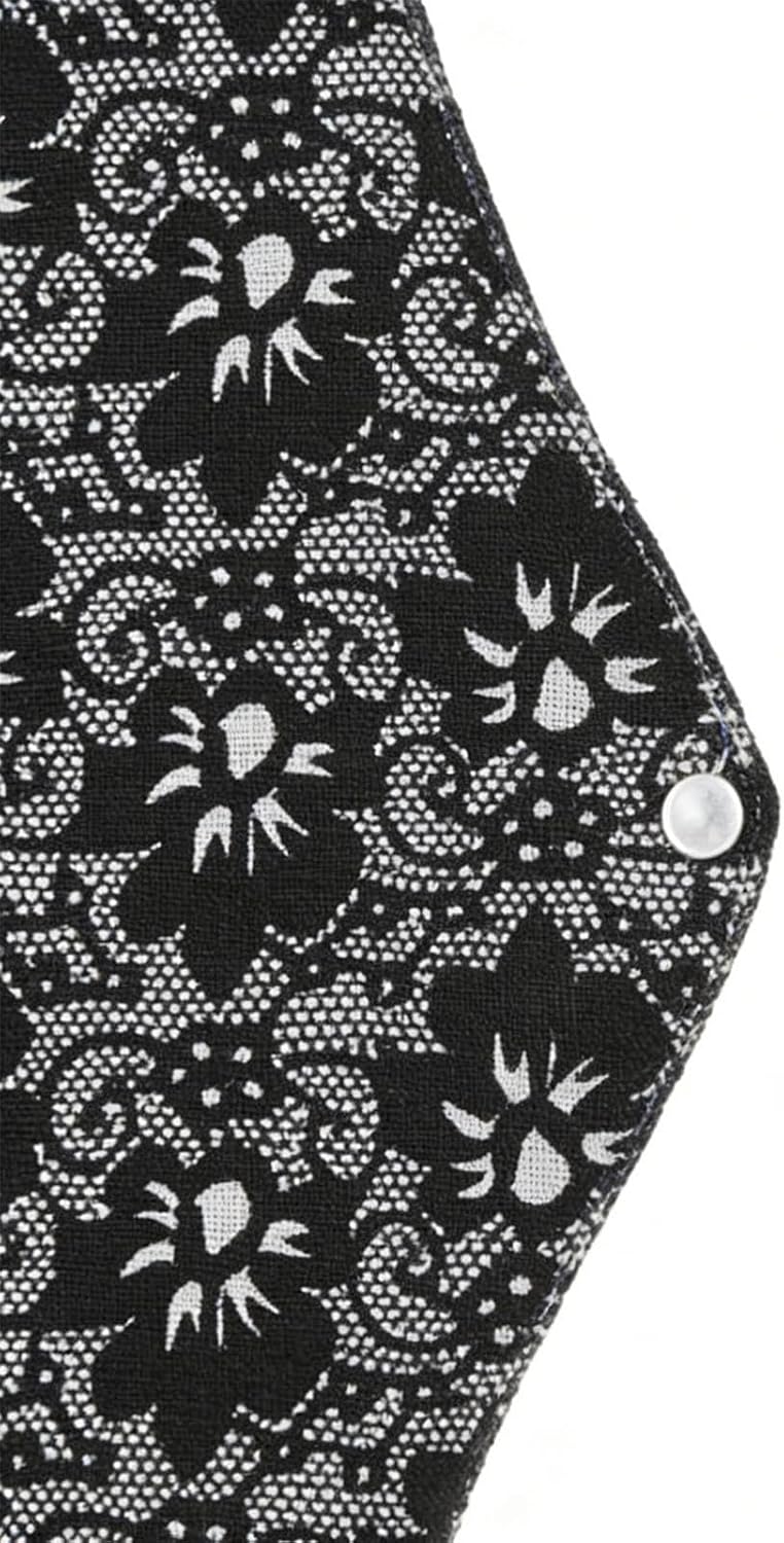 Wiederverwendbare Einlagen für die Menstruation, auslaufsichere Baumwoll-Hygieneprodukte, 5-teilig, starke Stoffeinlagen, für Mutter, Frauen, nach der Geburt, Stillen, Arbeit, Reisen – Bild 6