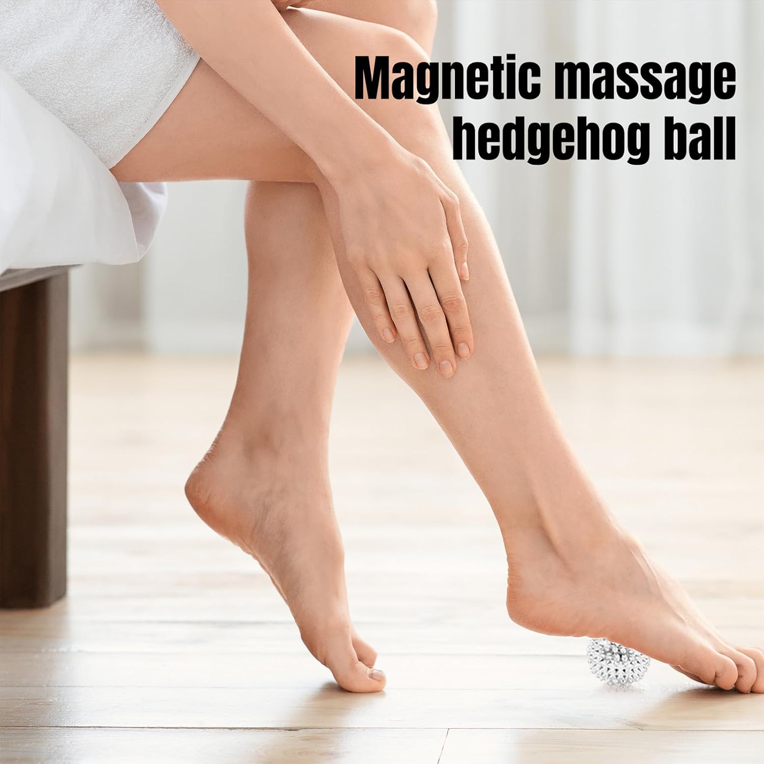2 Stücke Skills Igelball Metall, Magnetische Akupressurkugeln, Akupressur Massagegerät Klein 32mm Durchmesser für Stressabbau Oder Massage, Gegenanspannung, Mehr Beweglichkeit, Konzentration (Sliber) – Bild 5