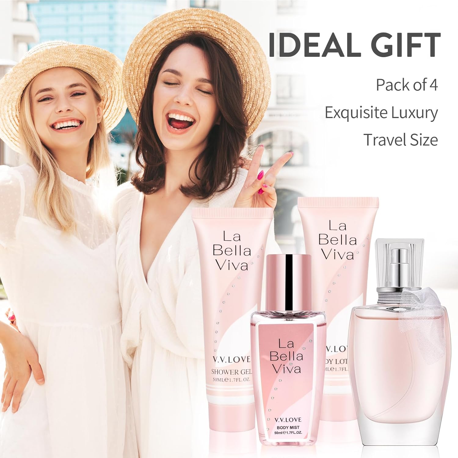 Geschenkset Damen, Geschenk Pflegeset Damen, Weihnachtsgeschenke, Geburtstagsgeschenke, Geschenkideen für Mütter, Freundinnen, Kollegen, Beauty-Set mit Bodylotion, Parfüm, Duschgel – Bild 9