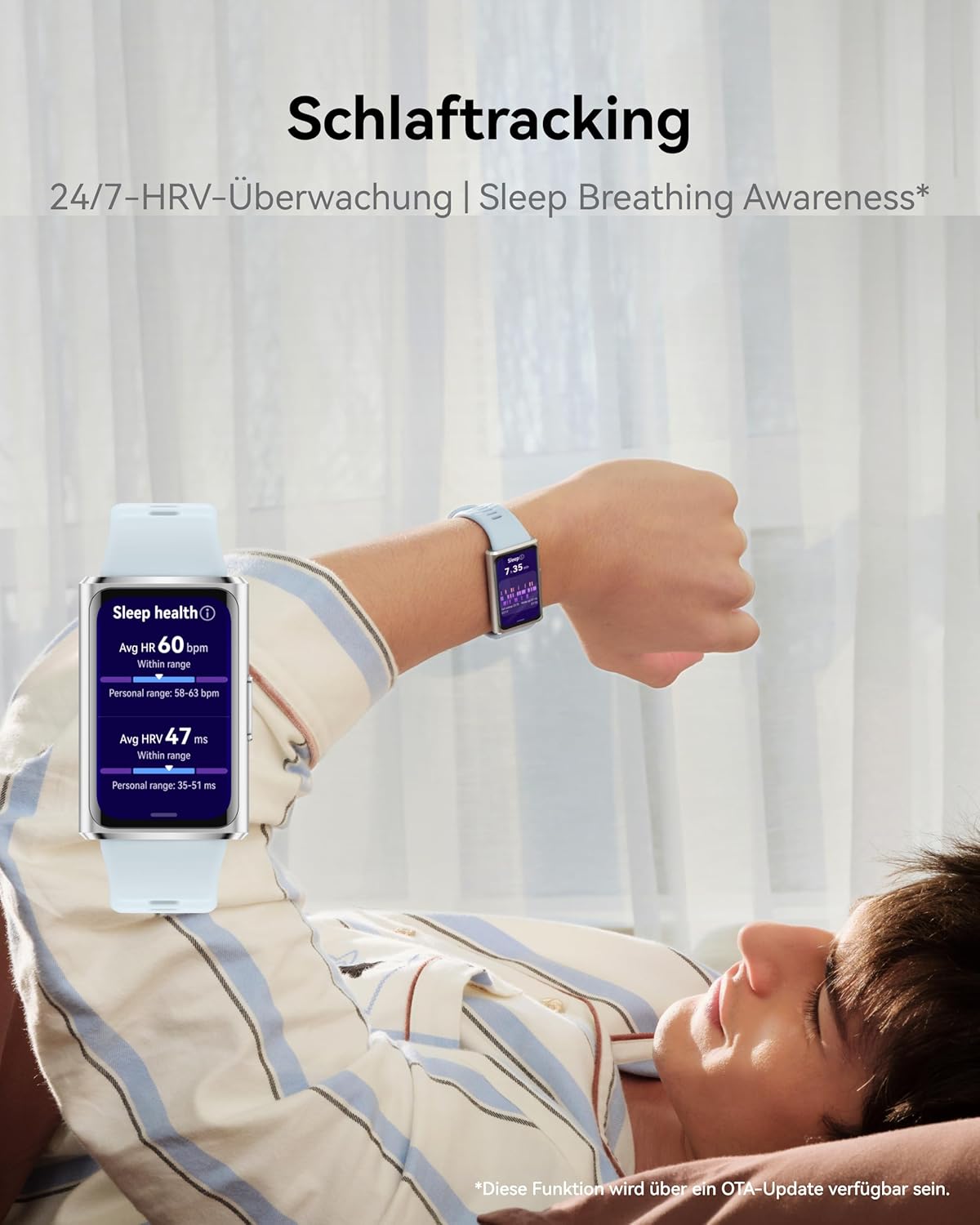 HUAWEI Band 11 Pro Smartwatch, autonomer GPS-Fitness-Tracker, 1,62 Zoll AMOLED 2000 Nits, Herzfrequenz- und Schlaf-Tracking, SpO2, Wohlbefinden, Bluetooth, 5 ATM, Android und iOS, Legierungsgehäuse, Schwarz – Bild 6