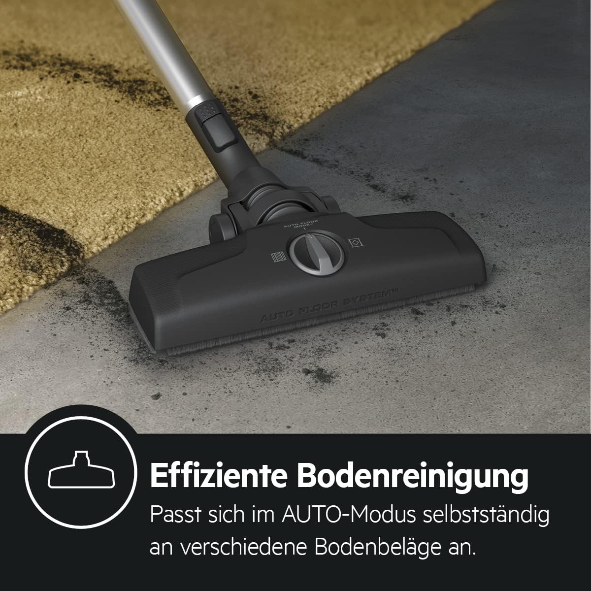 AEG Clean 6000 Eco Beutelloser Staubsauger, ETM-Testsieger, 60 % recyceltes Material, 550 W, Zusatzdüsen, Soft Wheels, 74 dB(A), 12 m Aktionsradius, 1,6 L Staubbehälter, Schwarz, AL61C2ÖKO – Bild 3